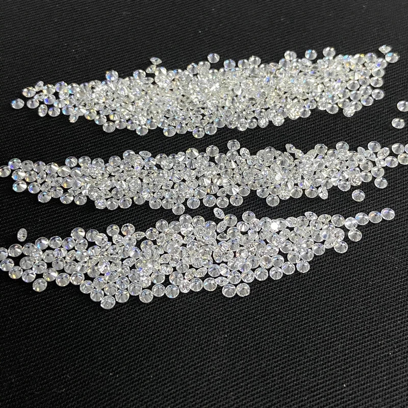 D Color VVS1 Loose Moissanite Melee Stones – 0.7mm–5mm, All Sizes