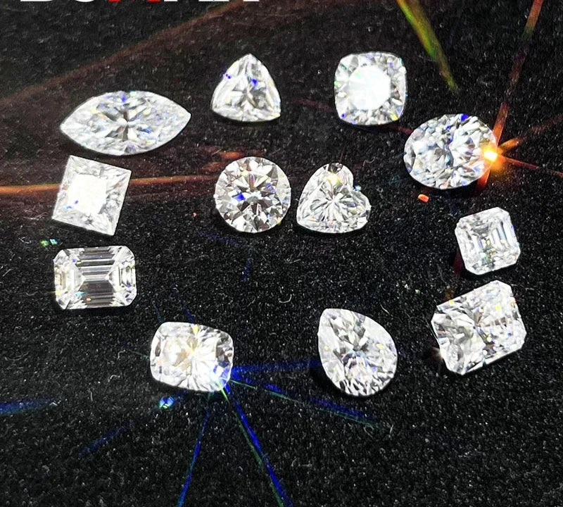 Moissanite Loose Stone D Color VVS1 GRA Certified 3mm-14mm 0.1CT-10CT - All Shapes